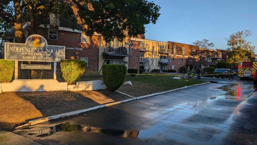 Independence Square Apartments fire in Whitehall Township
