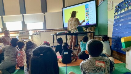 Central Elementary School pre-school class