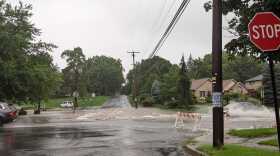Flooding near Cedar Crest College