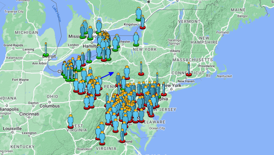 Meteor map