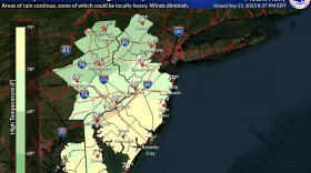 Temperature map from National Weather Service for 09-24-23