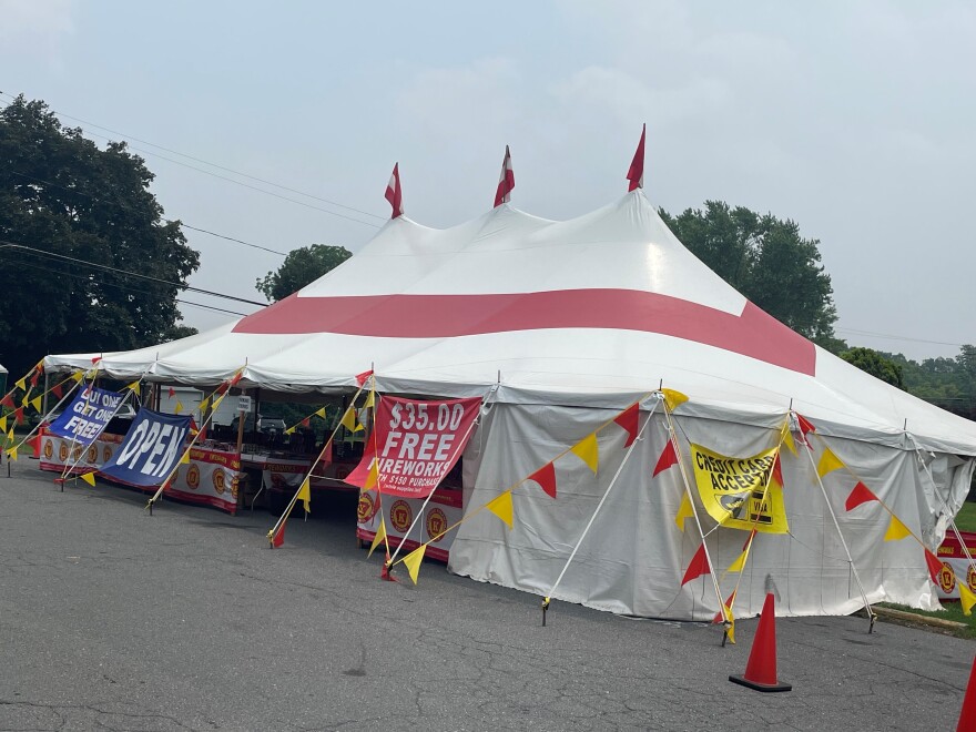A Keystone Fireworks tent