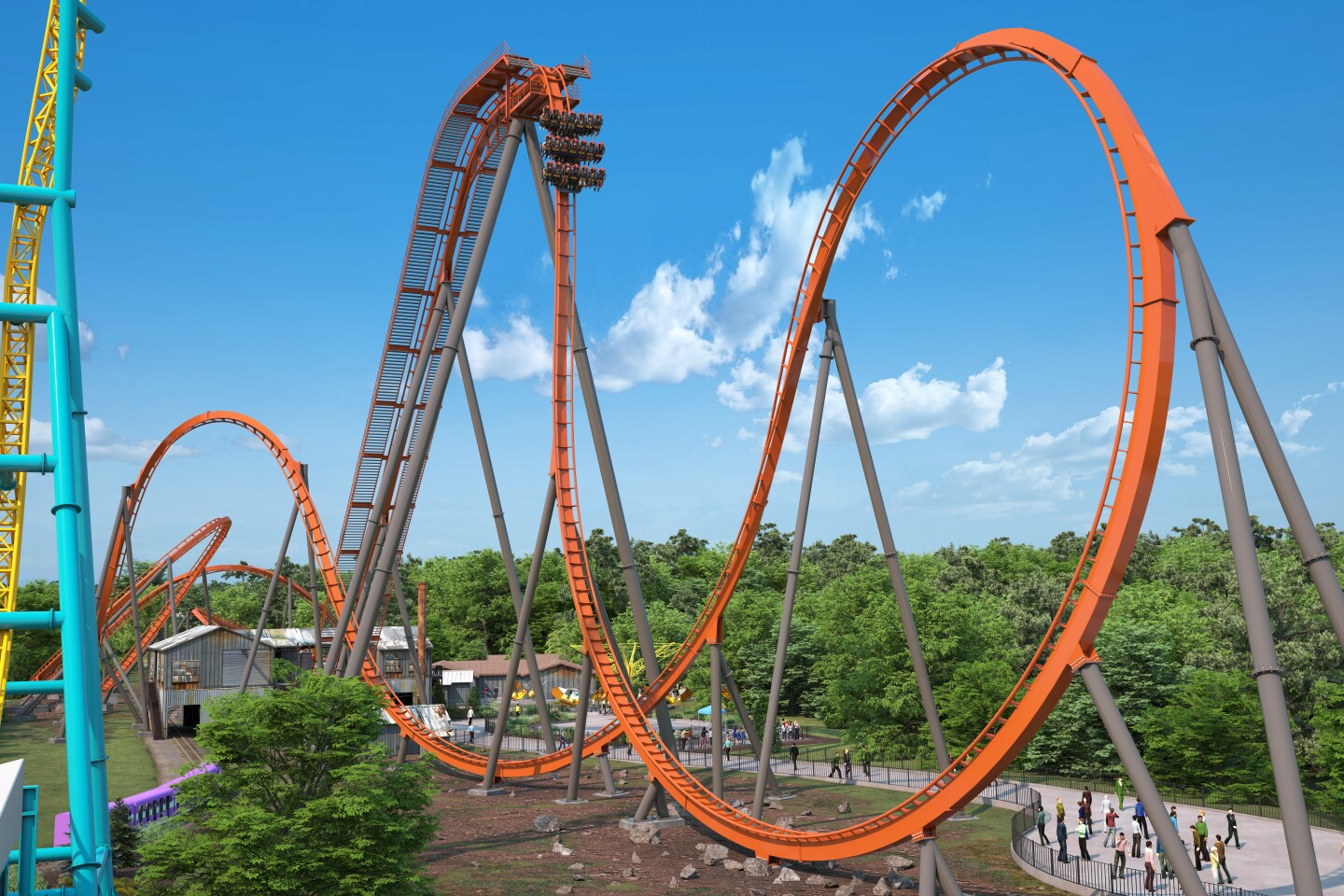 PHOTOS: Dorney Park #39 s Iron Menace roller coaster LehighValleyNews com PHOTOS: Dorney Park #39 s Iron Menace roller coaster LehighValleyNews com