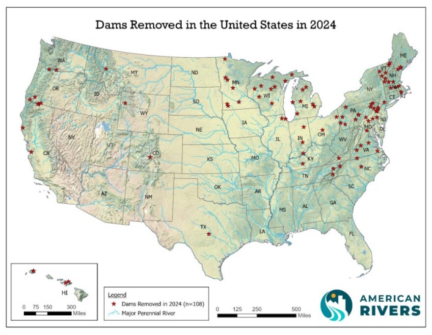Dam Removals in the U.S. in 2024