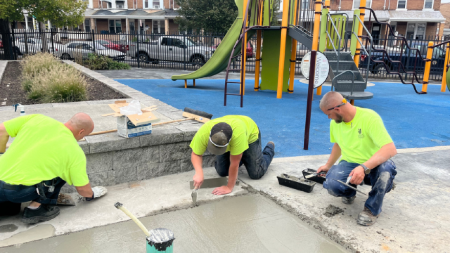 Stevens Park work