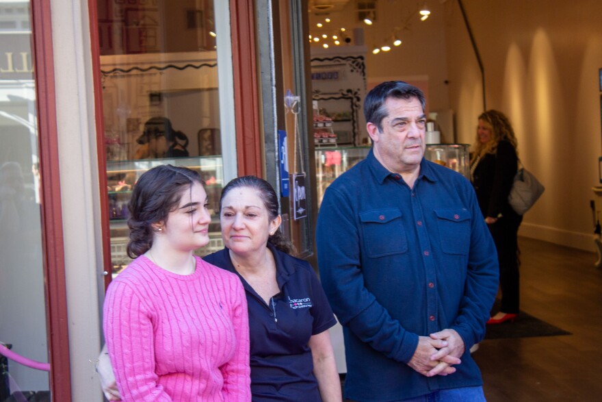 Gina Passerman and family at Le Macaron