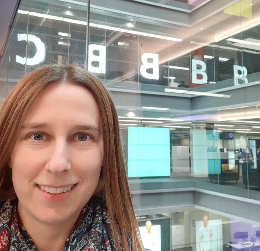 Sarah Hawkins with BBC logo.jpg