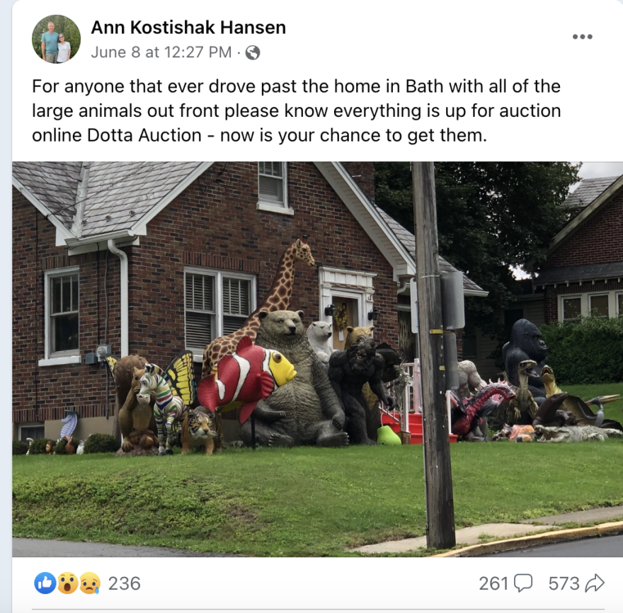 Facebook post for lawn zoo