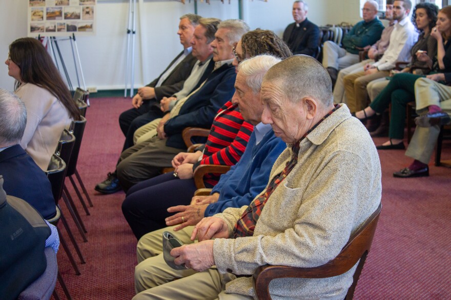 Audience at Ashley, PA press conference