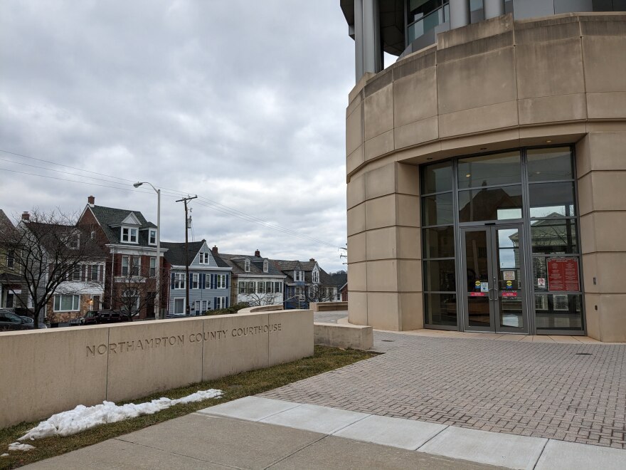 The exterior of Northampton County's government center.