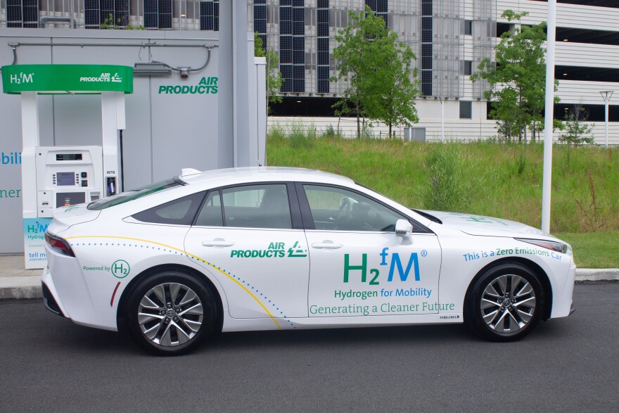 Air Products hydrogen-powered car