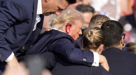 Trump bleeding at rally in Butler, Pa.