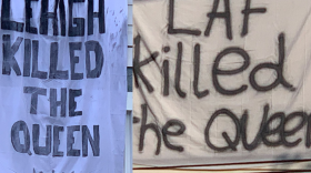 Banners showcasing the Lehigh-Lafayette rivalry