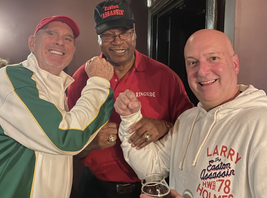 Larry Holmes at Two Rivers Brewing Co.