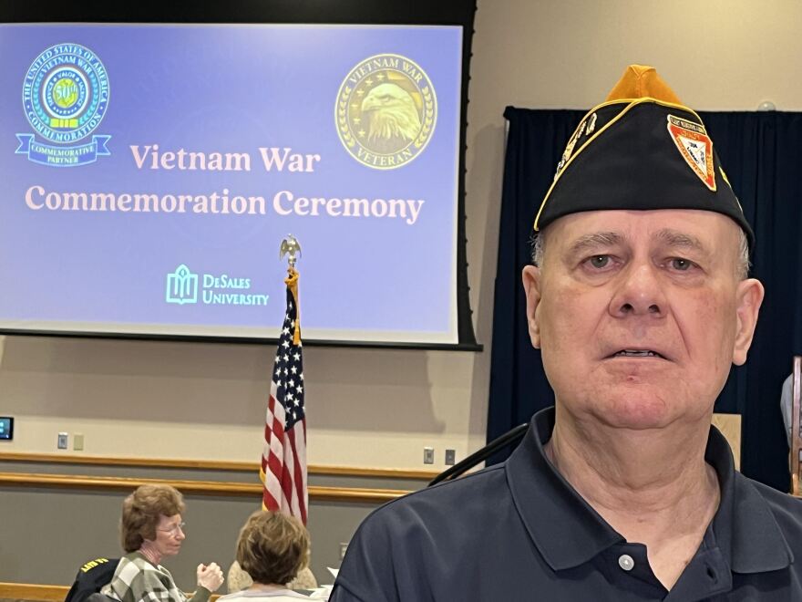 Navy vet Bill Nixon at DeSales Vietnam Vets Day.jpg