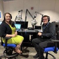 Jason Addy and Megan Frank in studio for Insights