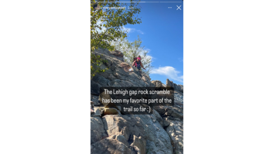 Meryem Yuksel, AT thru-hiker