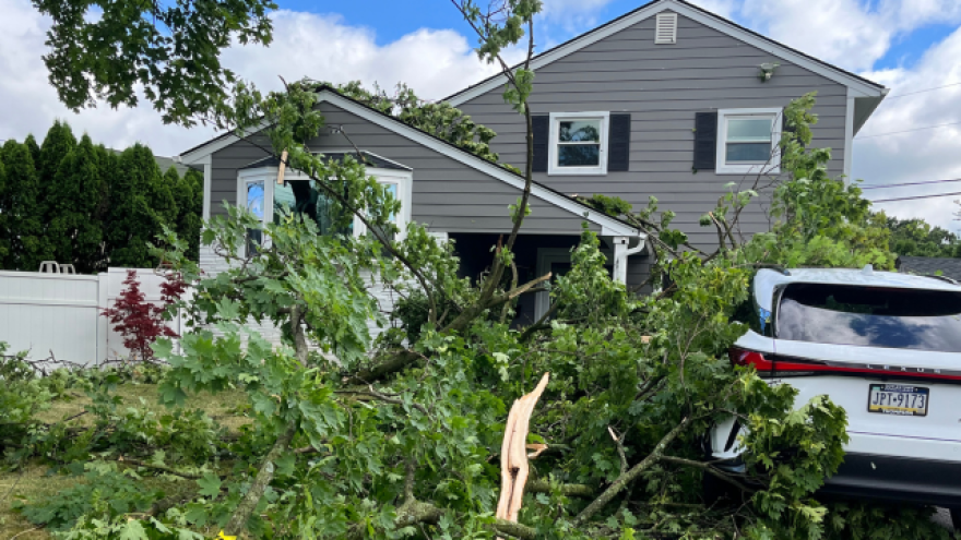 Thunderstorm damage