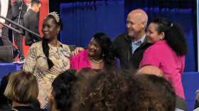 Mitchell Landrieu at Kamala Harris rally in Allentown