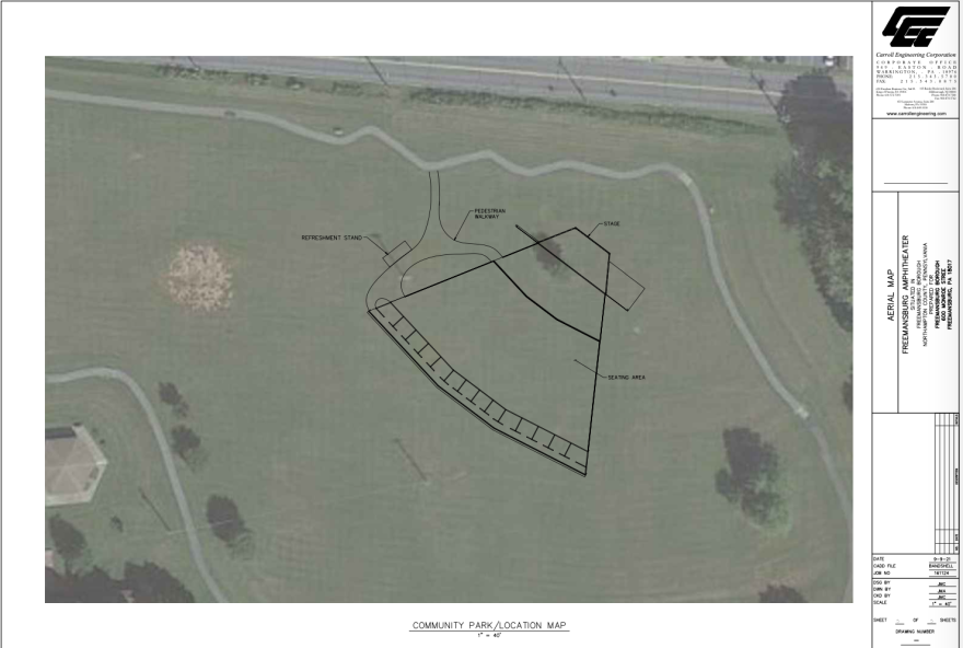 A rendering of the stadium the borough of Freemansburg plans to build.