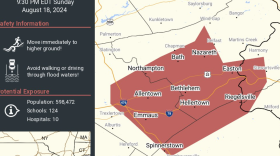 Flash flood warning Aug. 18, 2024