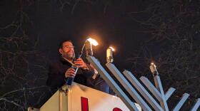 Bethlehem menorah lighting rabbi yaacov halperin