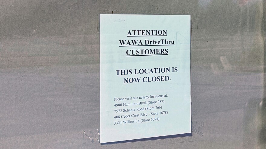 Drive-through Wawa closed