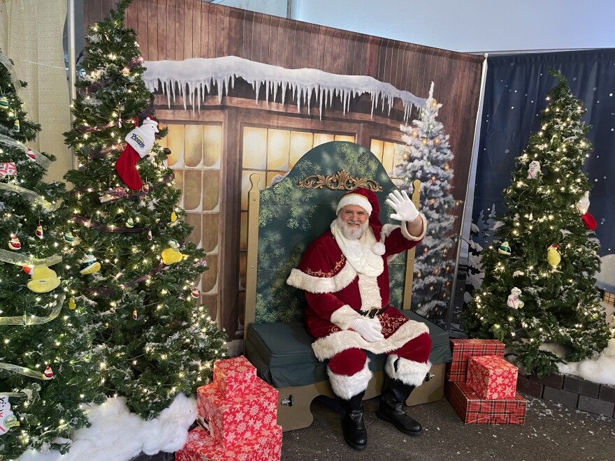 Santa Claus at Christkindlmarkt