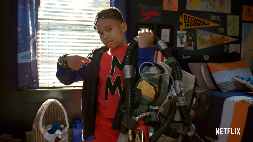 A friendly neighborhood superhero in "Raising Dion"