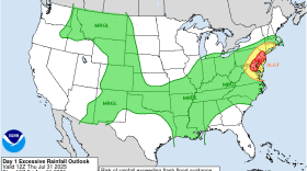 Thursday excessive rainfall
