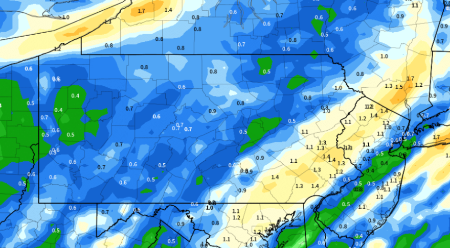 Rainfall totals
