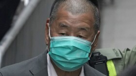 Democracy advocate Jimmy Lai leaves the Hong Kong's Court of Final Appeal in Hong Kong, on Feb. 9, 2021.