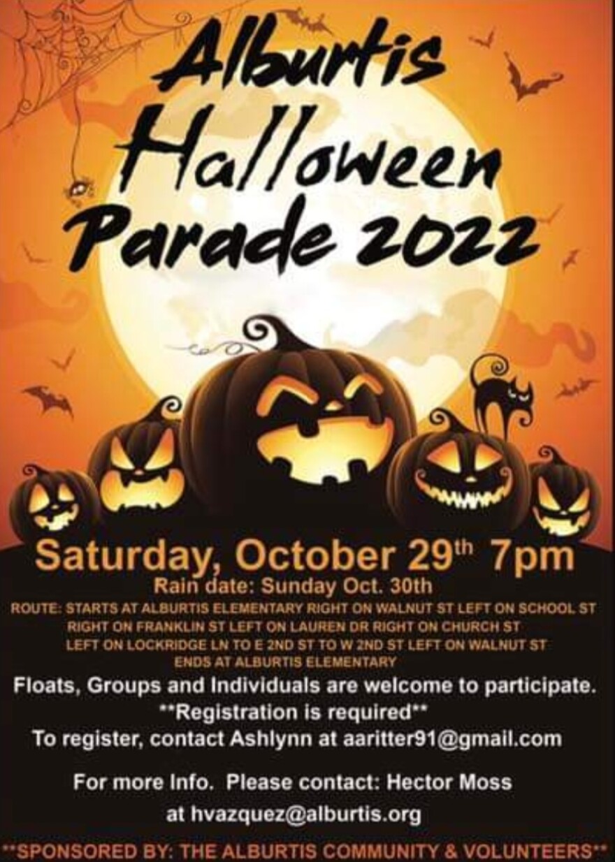 Alburtis Halloween parade poster