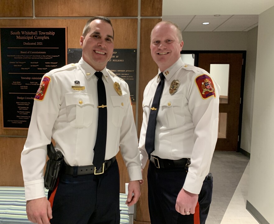 230201 SWT police promotion Brown and Dotter.jpg