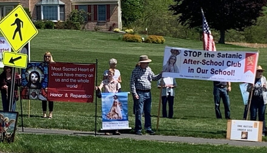 Satan Club protest