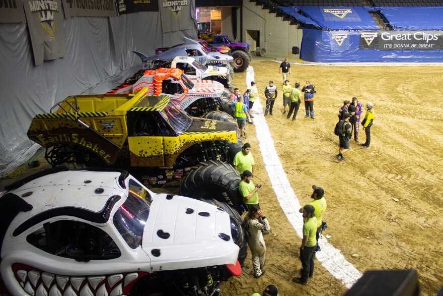 Monster Jam warm-up