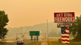 An image of Easton, covered in thick smoke and haze.