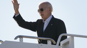 President Biden boards Air Force One at El Paso International Airport in El Paso, Texas, on Jan. 8, to travel to Mexico City. Biden told reporters Tuesday that he was surprised to learn from his attorneys that classified documents had been found at the Penn Biden Center in Washington, D.C., in November.