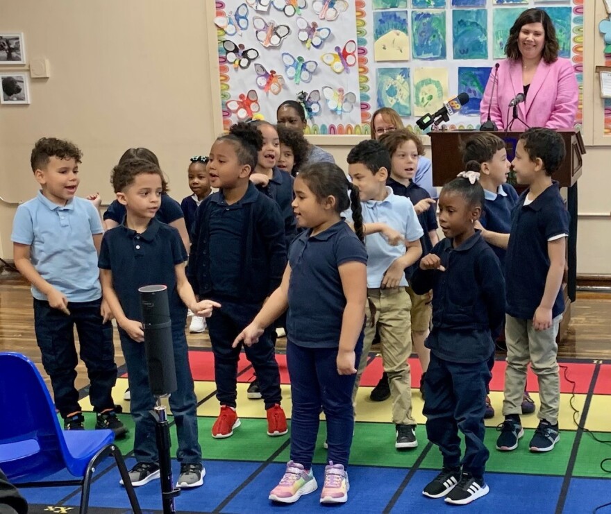 ASD students in uniforms