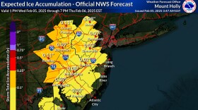 Expected ice accumulation