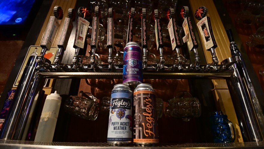 Fegley's Brew Works beer taps and cans