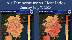 Heat index graphic National Weather Service