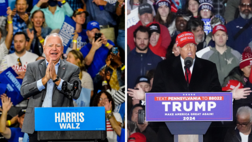 Walz and Trump