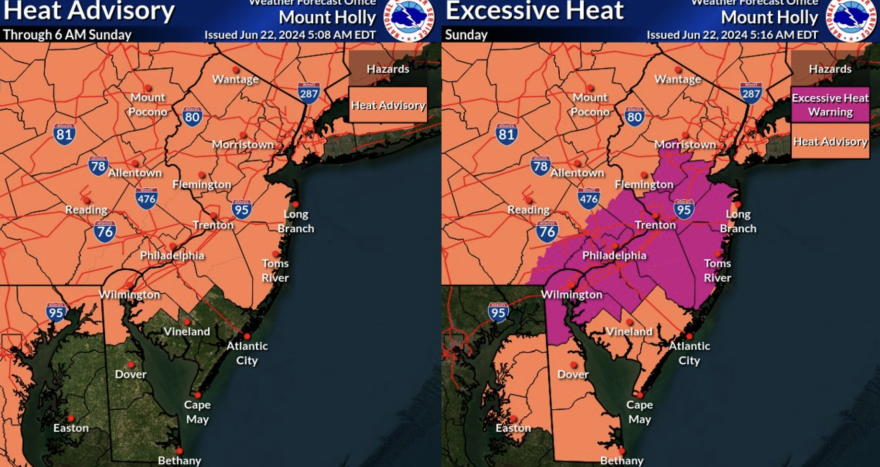 Heat advisory Saturday, June 22, 2024