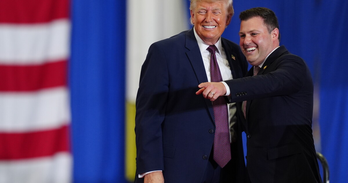 Trump stumps for Mackenzie during presidential visit to Mack Trucks