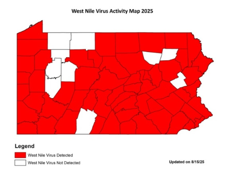 West Nile Virus Activity Map