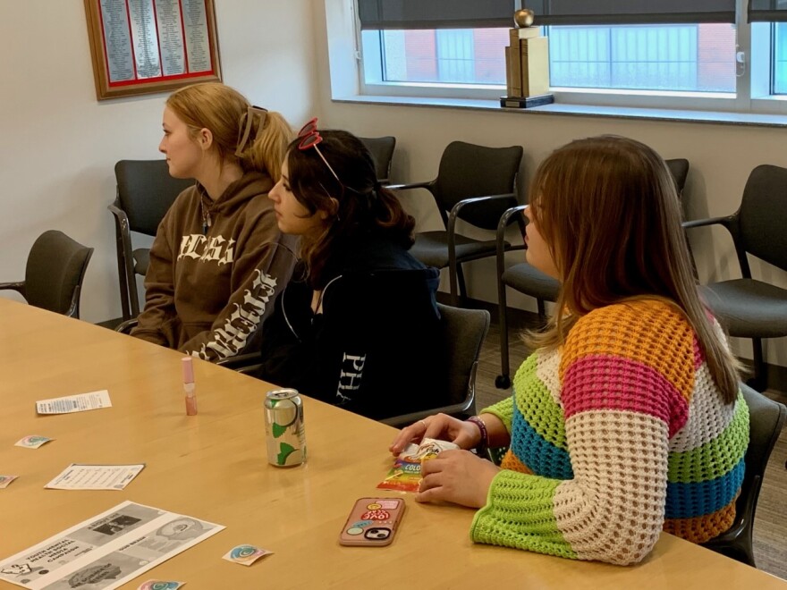 Charter Arts students at a school club workshop