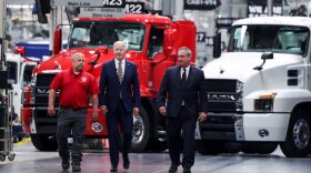 U.S. President Biden visits Mack-Lehigh Valley Operations Manufacturing Facility in Macungie, Pensylvania