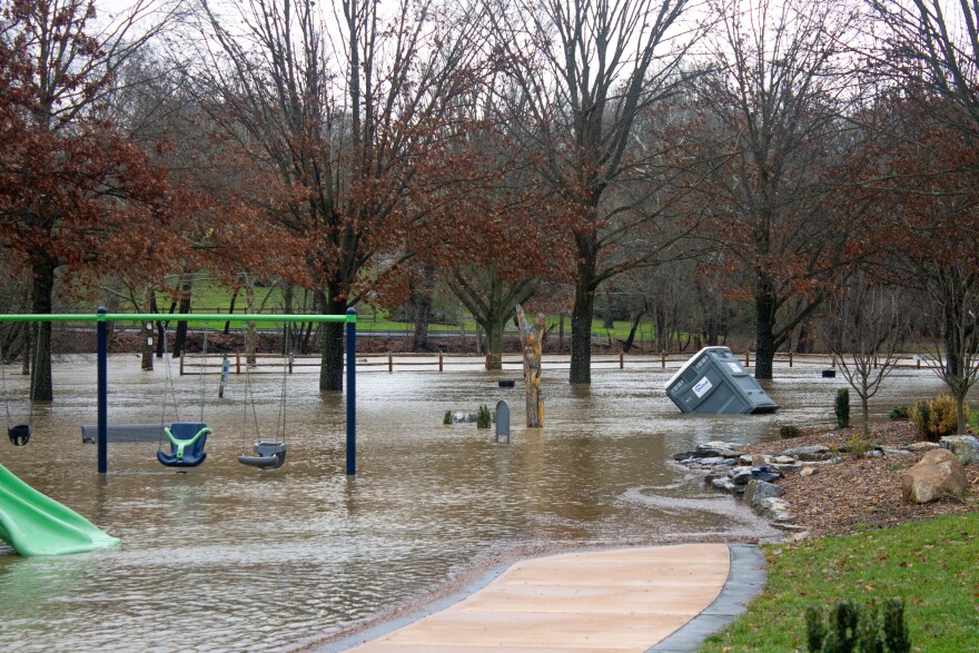 Covered bridge park in South Whitehall Twp. on Monday