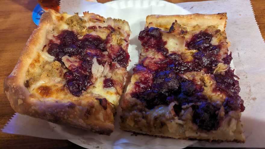 Palace Pizza Thanksgiving Pizza